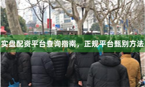 实盘配资平台查询指南，正规平台甄别方法